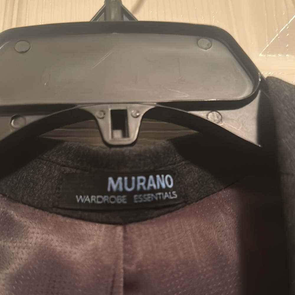 Full Murano Dark Gray Slim Fit Suit with White Shirt - Picture 4 of 10